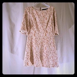 Cynthia Steffe dress, vintage style, light pink